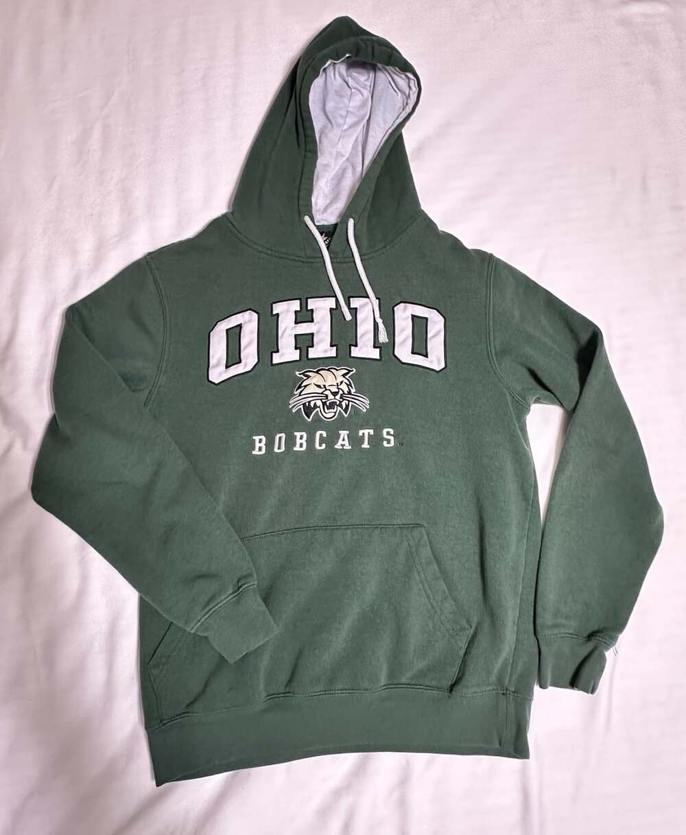Colosseum Ohio Bobcats Hoodie Size S Green Pullover